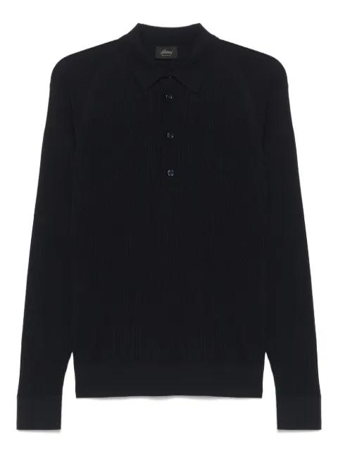 ribbed-knit polo shirt by BRIONI
