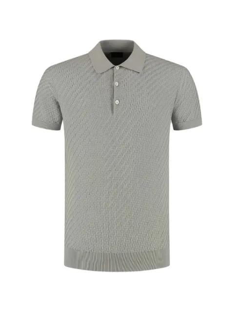 short sleeve knit polo shirt by BRIONI