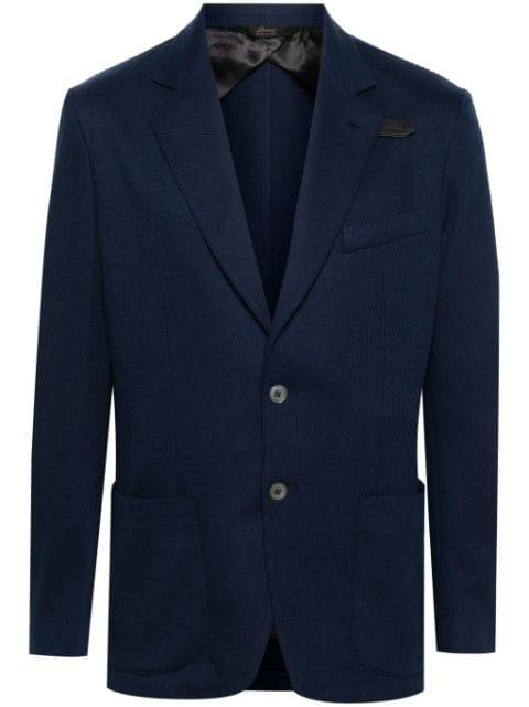 silk-blend knitted blazer by BRIONI
