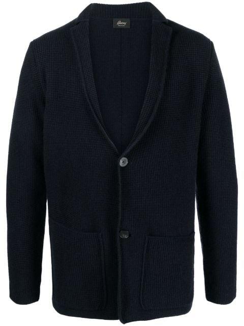 waffle-knit button-up cardigan by BRIONI