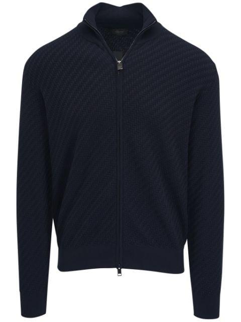 zipped cardigan by BRIONI