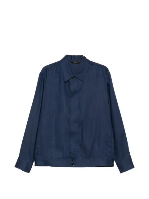 zipped shirt jacket by BRIONI