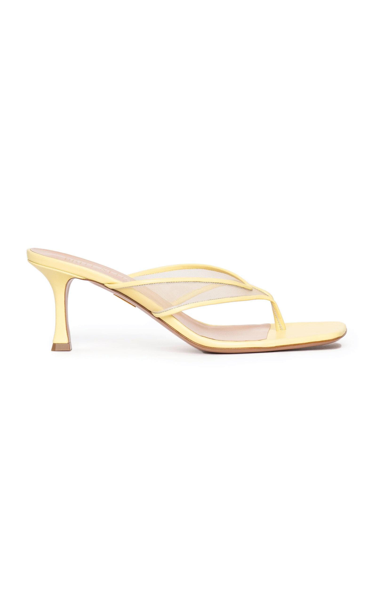 Britt Netta Seline Mesh Kitten Heel Sandals - Moda Operandi by BRITT NETTA