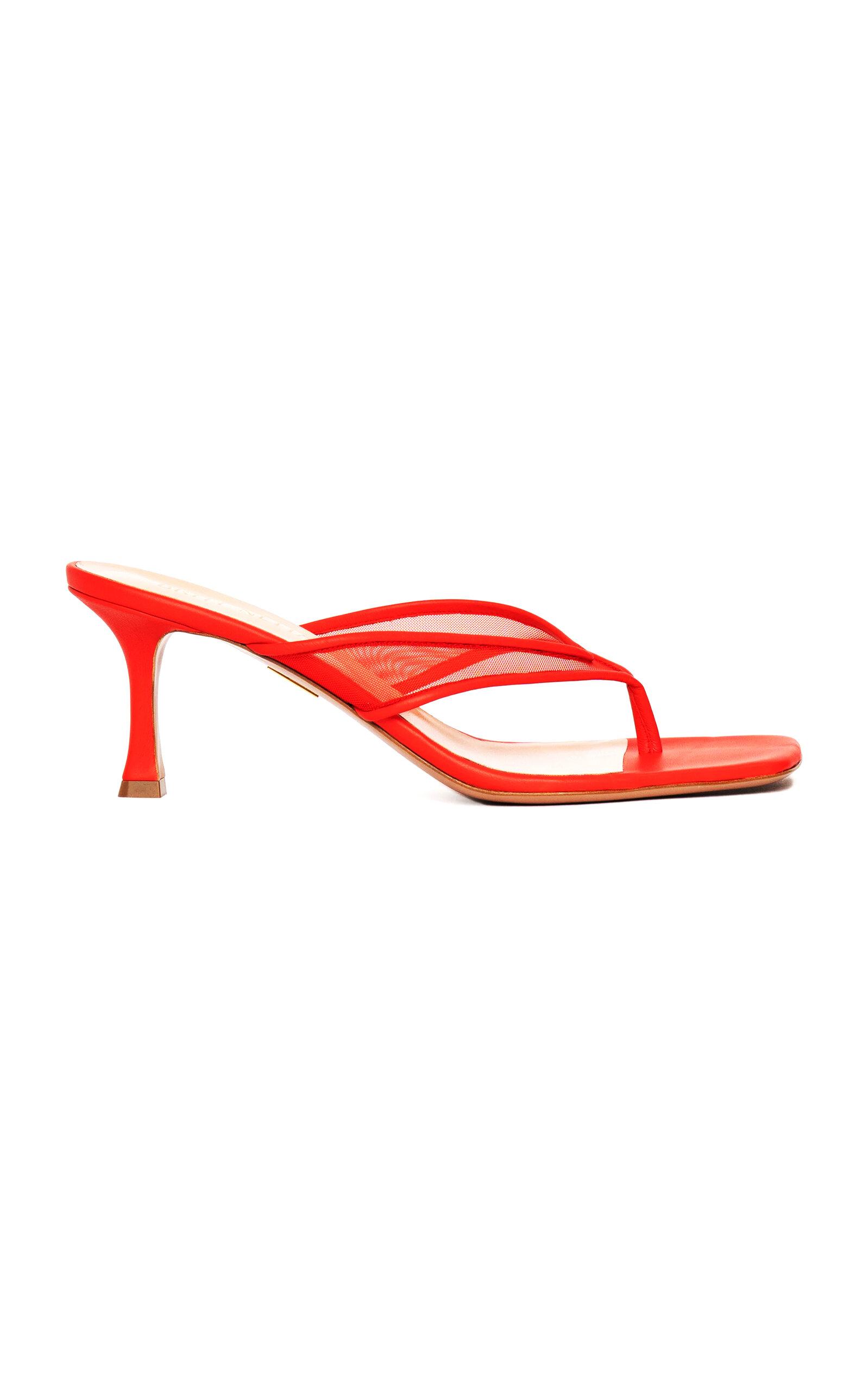 Britt Netta Seline Mesh Kitten Heel Sandals - Moda Operandi by BRITT NETTA