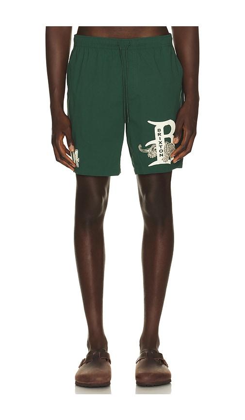 Brixton Everyday Stretch Hybrid 18 Shorts in Green by BRIXTON