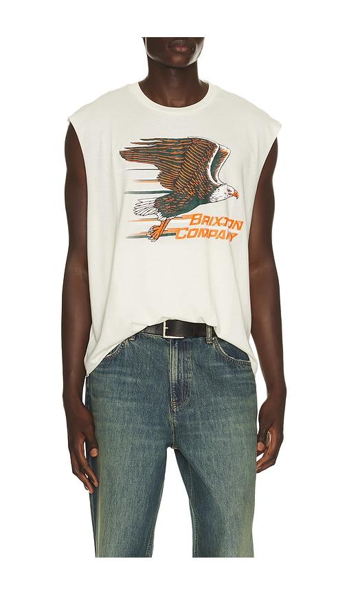 Brixton Free Muscle Tank Top in Cream by BRIXTON