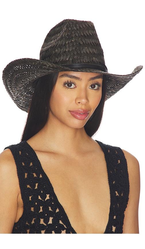 Brixton Houston Ii Straw Cowboy Hat in Black by BRIXTON