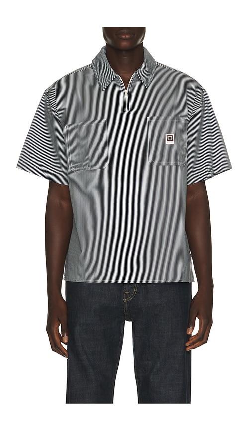 Brixton Journey Lightweight Woven Shirt in Navy by BRIXTON