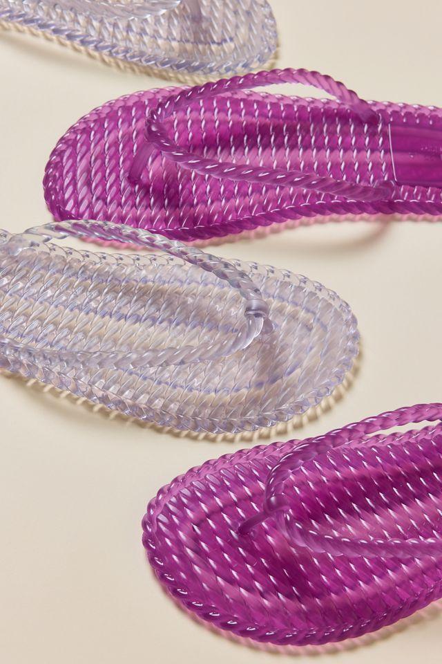 Brizza Arezzo Rope Walk Jelly Flip Flop Sandals by BRIZZA AREZZO