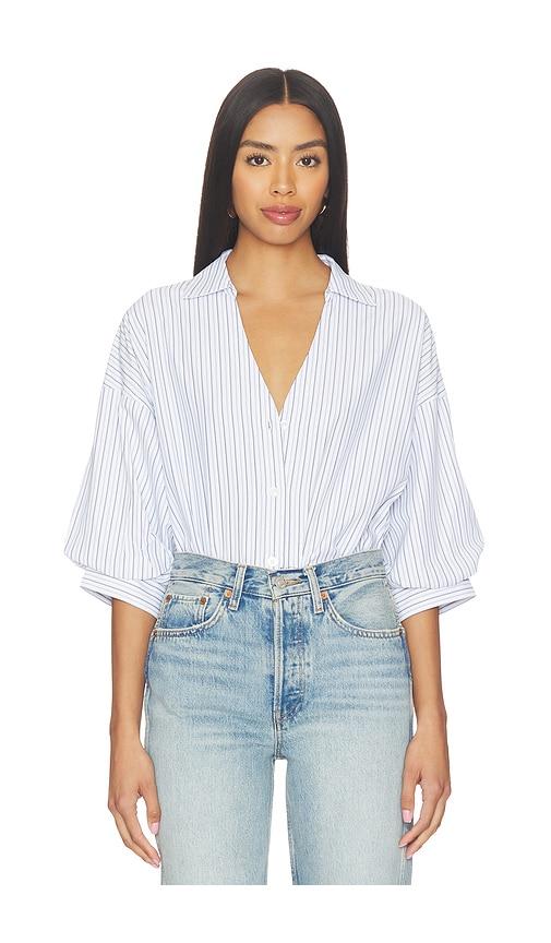 Brochu Walker Kate Shirt in Blue,White by BROCHU WALKER