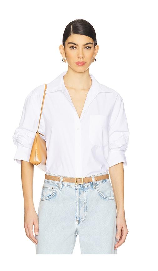 Brochu Walker Pia Shirt in White by BROCHU WALKER