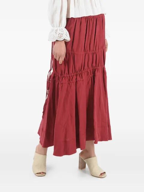 drawstrings maxi skirt by BROCK COLLECTION