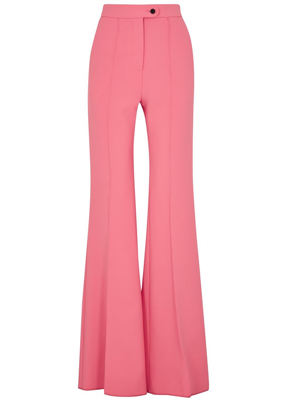 Odda pink flared-leg trousers by BROGGER