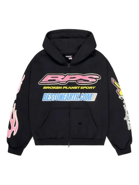 Fast Boyz graphic-print hoodie by BROKEN PLANET