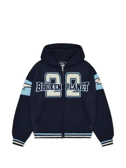 Varsity zip-up hoodie by BROKEN PLANET