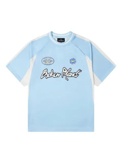 logo-detail short-sleeve T-shirt by BROKEN PLANET