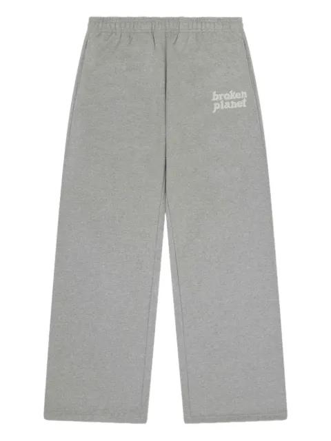 logo-lettering elastic-waist track pants by BROKEN PLANET logo-lettering elastic-waist track pants by BROKEN PLANET