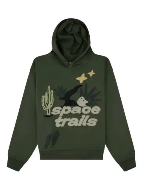 logo-print hoodie by BROKEN PLANET