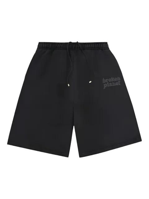 logo-print shorts by BROKEN PLANET