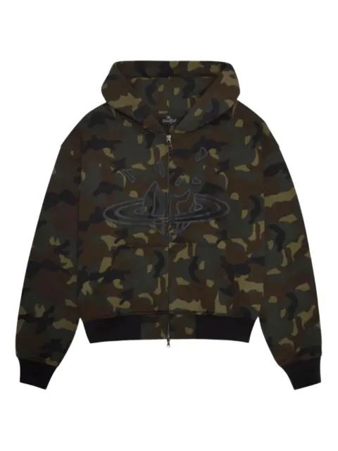 planet zip-up hoodie by BROKEN PLANET