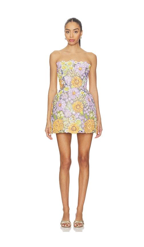Bronx Banco Amalfi Pailette Liv Strapless Mini Dress in Pink, Orange by BRONX BANCO