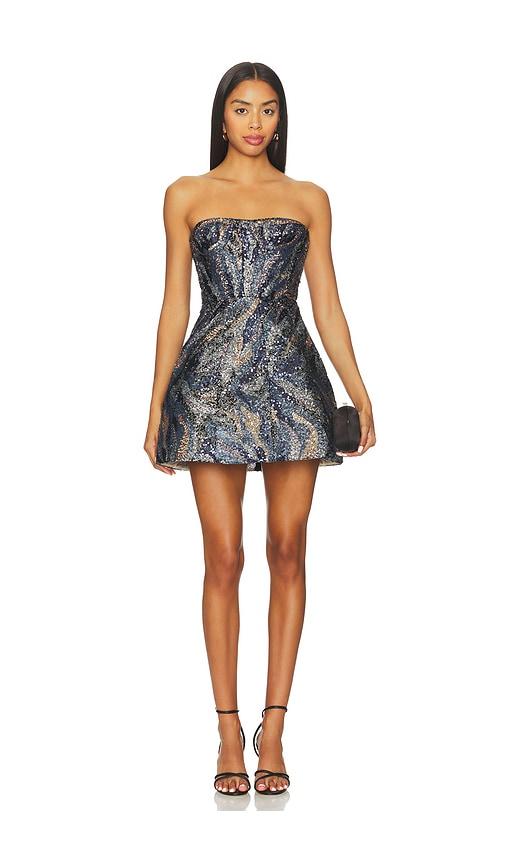 Bronx Banco Maraya Strapless Dress in Blue by BRONX BANCO