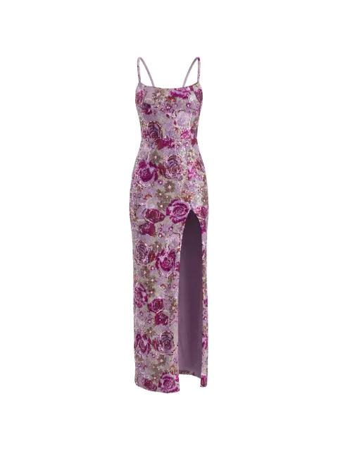 Allegra floral-print maxi dress by BRONX&BANCO