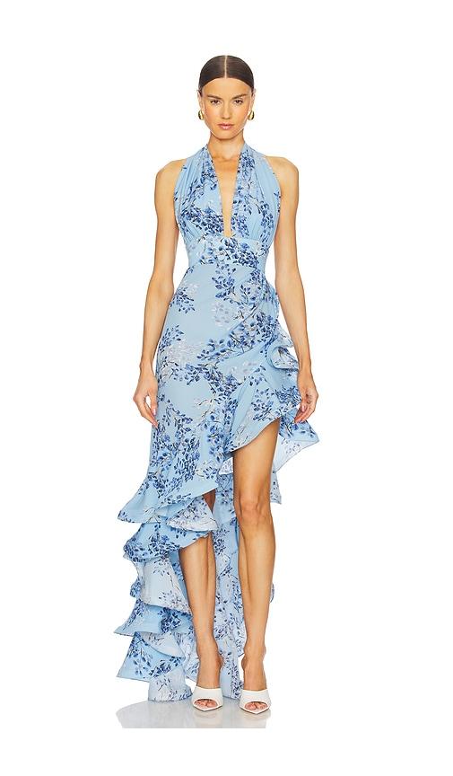 Bronx and Banco Bronte Poppy Maxi Dress in Blue by BRONX&BANCO