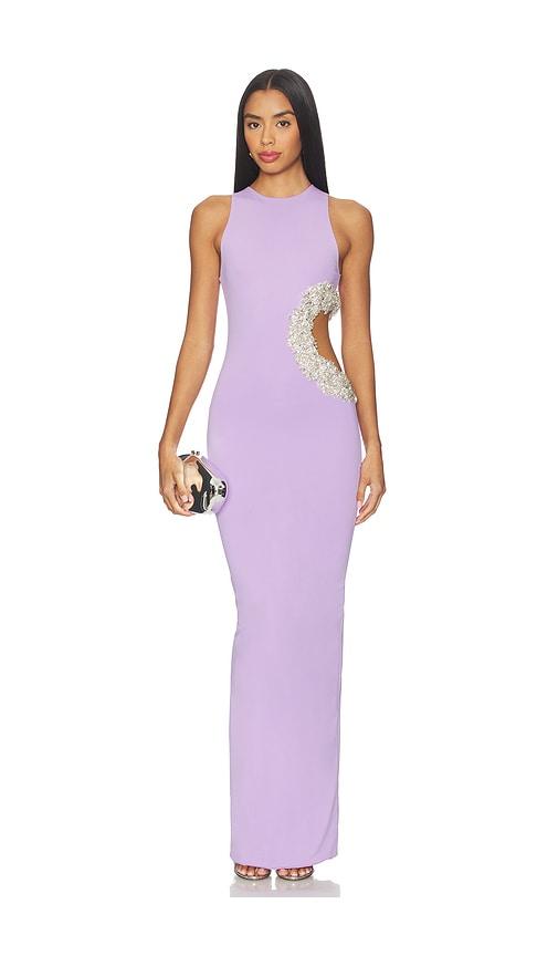 Bronx and Banco Camila Cutout Maxi Dress in Purple by BRONX&BANCO