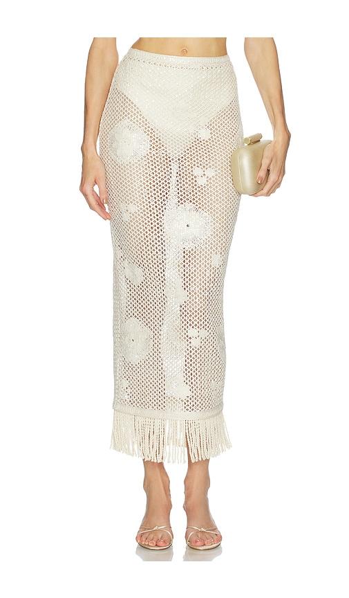 Bronx and Banco Crochet Mila Skirt in Cream by BRONX&BANCO