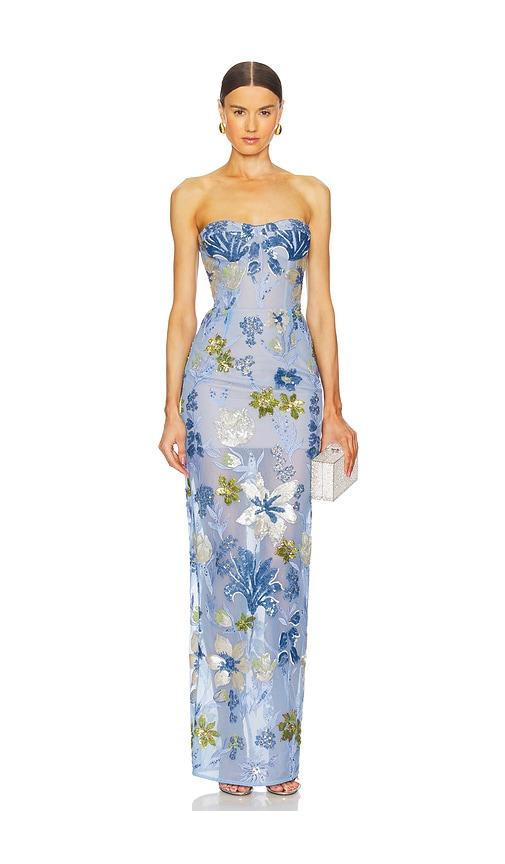 Bronx and Banco Dahlia Maxi Dress in Baby Blue by BRONX&BANCO