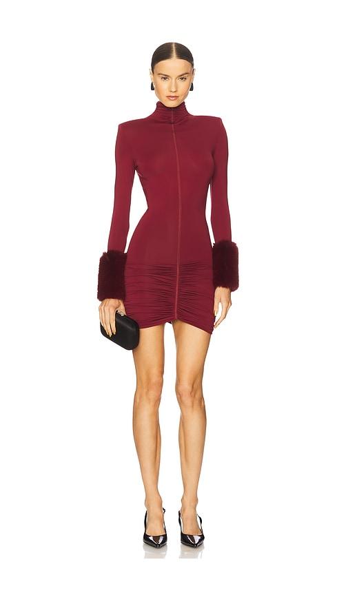 Bronx and Banco Eleanor Mini Dress in Burgundy by BRONX&BANCO