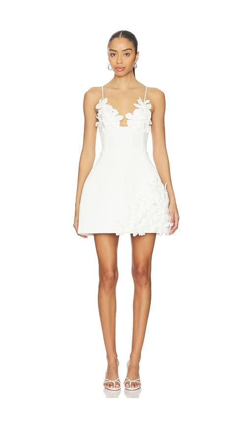 Bronx and Banco Emma Floral Mini Dress in White by BRONX&BANCO