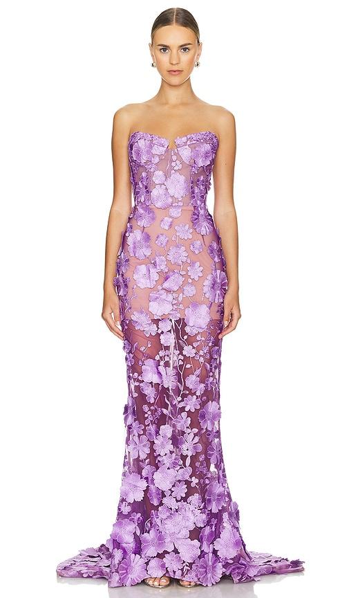 Bronx and Banco Jasmine Gown in Fuchsia by BRONX&BANCO