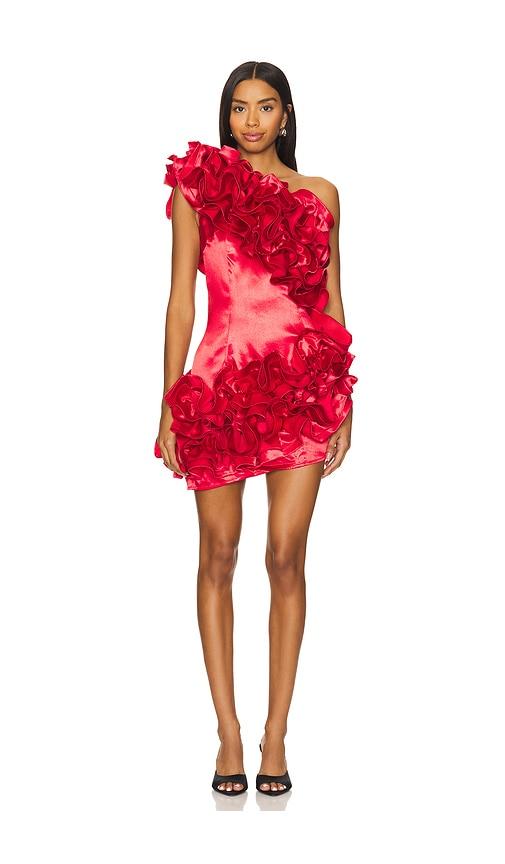 Bronx and Banco x REVOLVE Aurora One Shoulder Mini Dress in Red by BRONX&BANCO