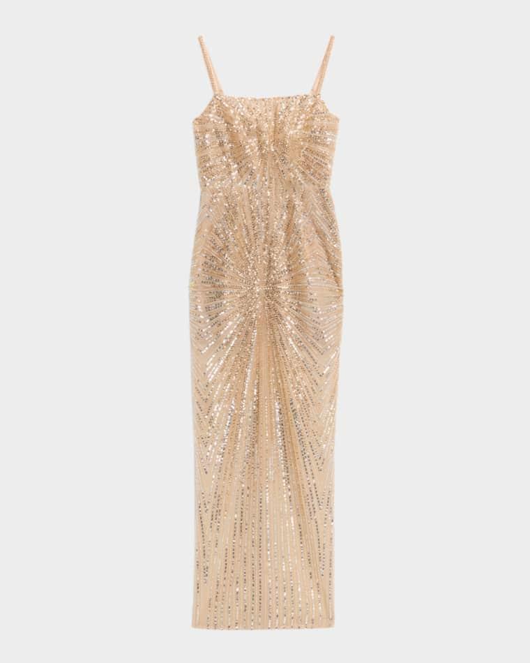 Dahlia Sequined Maxi Dress by BRONX&BANCO
