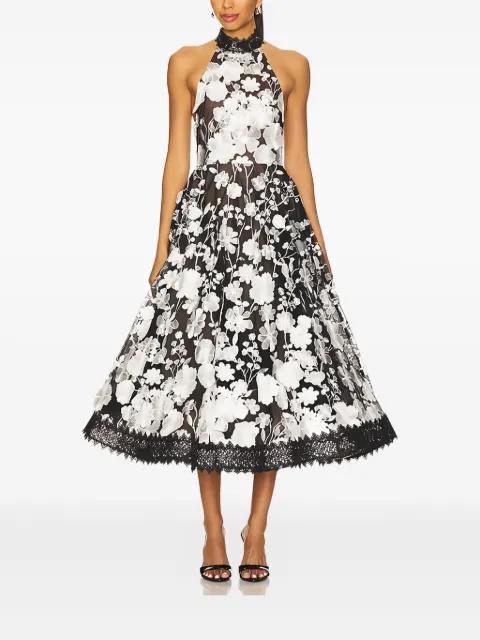 Greta bouquet lace midi dress by BRONX&BANCO