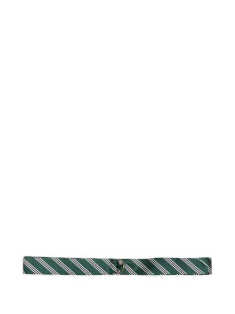 striped D-ring belt by BROOKS BROTHERS