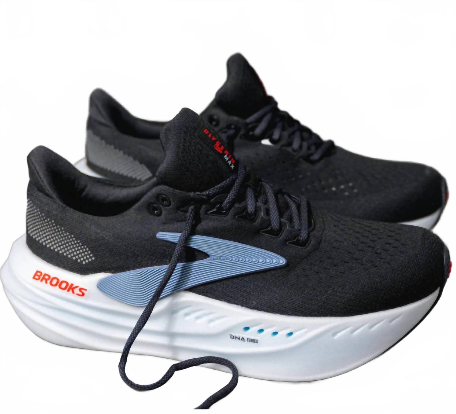 Men's Glycerin Max Shoes In Black/ebony/winter Sky by BROOKS