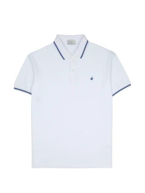 logo-embroidered tipped polo shirt by BROOKSFIELD