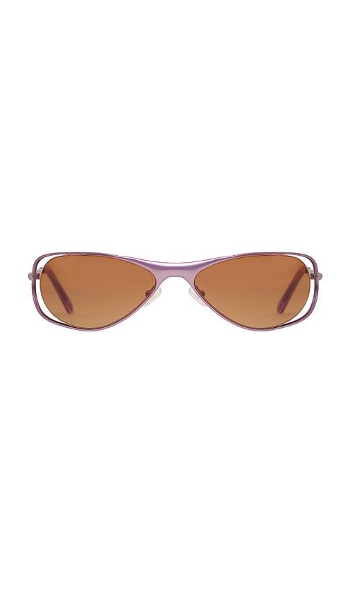 BRU Eyewear x REVOLVE Tommy Sunglasses in Sunrise in Purple by BRU EYEWEAR