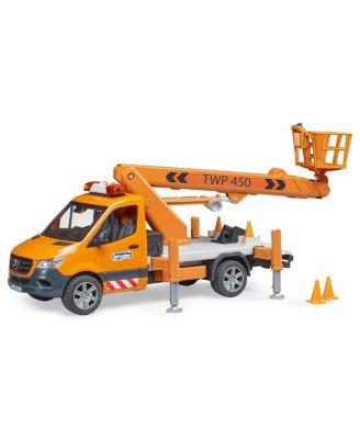 1/16 Mercedes-Benz Sprinter Service Truck with Crane by BRUDER