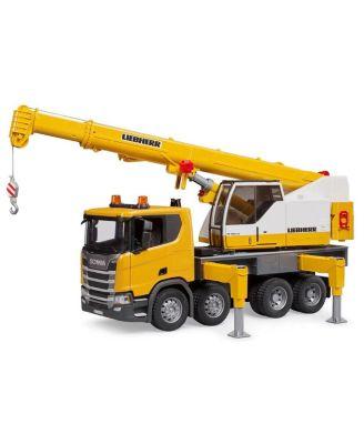 1/16 Scania Super Liebherr Crane Truck - Age 2-4 Years by BRUDER