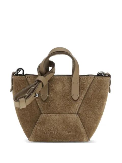 BC Duo suede mini bag by BRUNELLO CUCINELLI