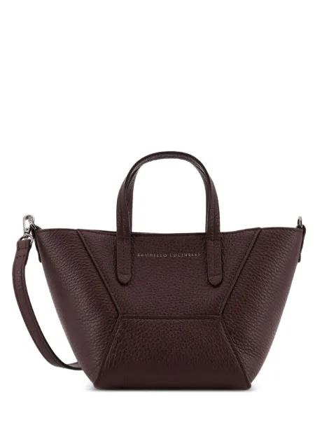 BC Duo textured top handle shoulder bag by BRUNELLO CUCINELLI