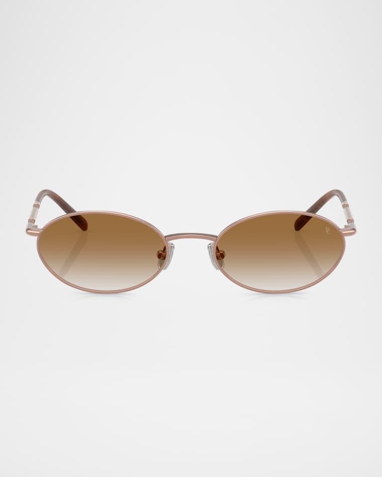 BC2006ST Oval Titanium Sunglasses by BRUNELLO CUCINELLI