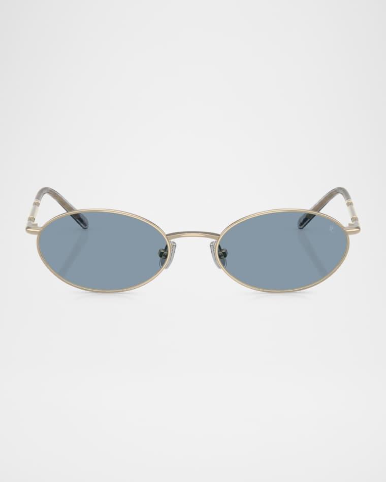 BC2006ST Oval Titanium Sunglasses by BRUNELLO CUCINELLI