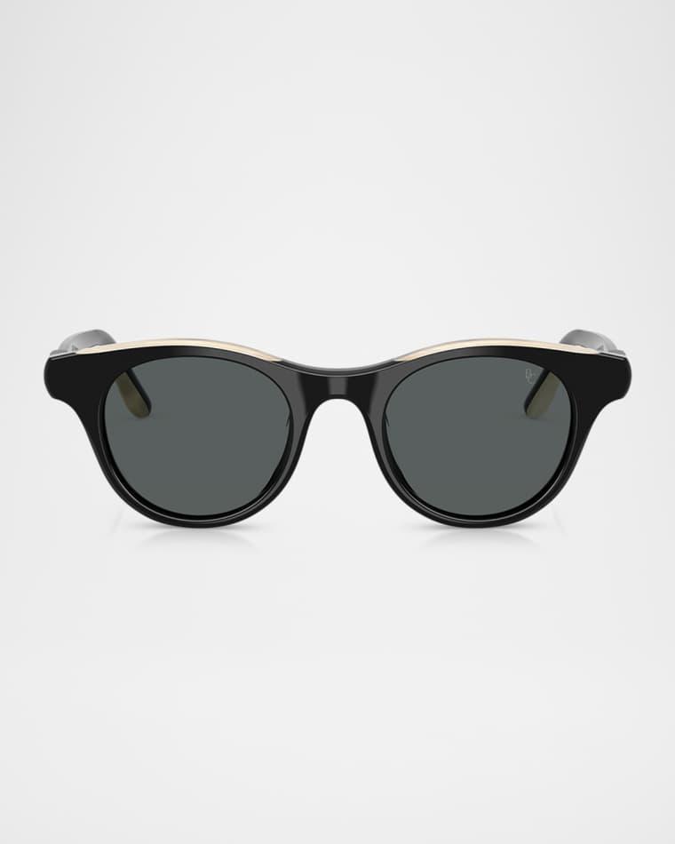 BC4016S Acetate Round Sunglasses by BRUNELLO CUCINELLI