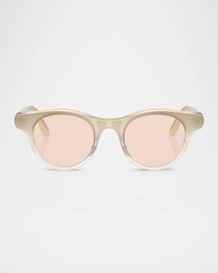 BC4016S Acetate Round Sunglasses by BRUNELLO CUCINELLI