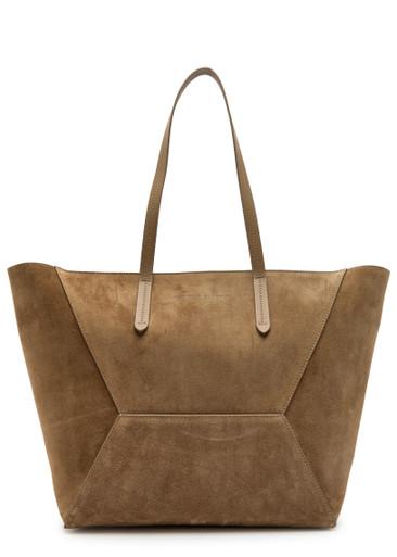 Bead medium suede tote bag by BRUNELLO CUCINELLI